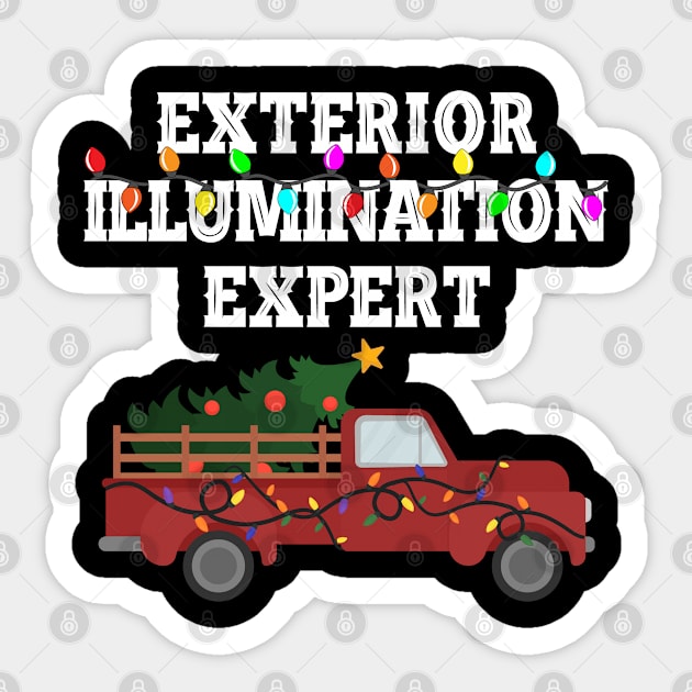 Christmas Light Decorator Exterior Illumination Expert Sticker by Jas-Kei Designs